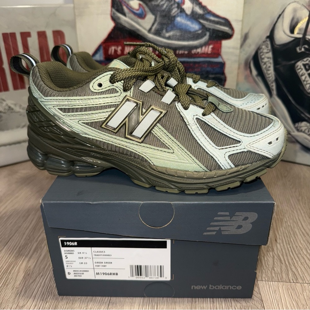 New Balance 1906R Dark Moss Men 5 Women 6.5  Casual Shoes Sneakers M1906RHB New - Picture 12 of 12